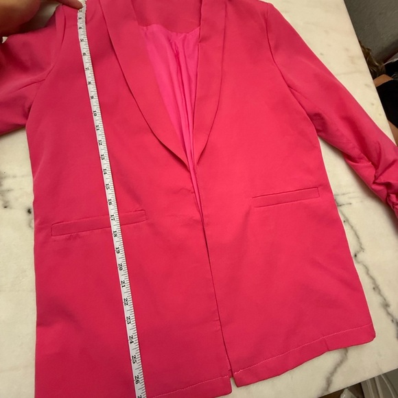 Evie Brooks Hot Pink Blazer - Picture 7 of 7